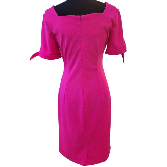 Luxury Designer Runway Cocktail Party Evening Elegant Glamour Bodycon Bow Dress - Picture 14 of 16